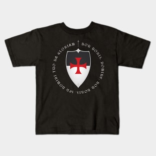 Knights Templar Crusader Motto and Cross Kids T-Shirt